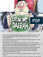 Otonomi Daerah Dan Good Govermance