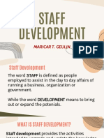 Staff Development: Maricar T. Geulin