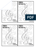 FOTOCOPIA PARA COLOREAR ÁREA MÚSICA ESC 1099