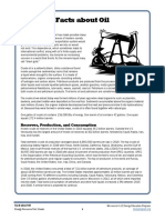 Energy Resource Fact Sheets Facts About Oil