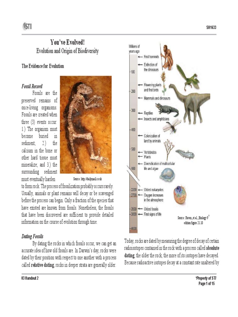 Evolution and Biodiversity Evidence | PDF | Evolution | Natural Selection