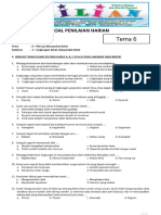 Soal Tematik Kelas 6 SD Tema 6 Subtema 1 Lingkungan Sehat Masyarakat Sehat Dan Kunci Jawaban WW Bimbelbrilian Com PDF