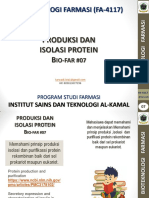 Bioteknologi Farmasi (Fa-4117) : Produksi Dan Isolasi Protein B