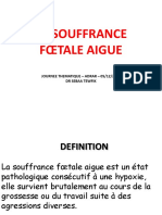 La Souffrance Foetale Aigue (RC) Adrar