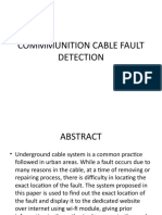 Commmunition Cable Fault Detection