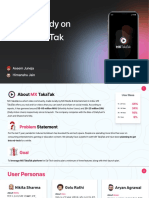 A Case Study On Takatak MX: Aseem Juneja Himanshu Jain