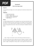 Experiment#3 Power Factor Improvement Objectives