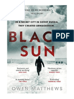 Black Sun: Based On A True Story, The Critically Acclaimed Soviet Thriller - Owen Matthews