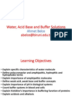1.water, Acids, Bases, Buffer Solutions in Biochemistry