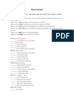 Exercicios DE PRONOMES RELATIVOS