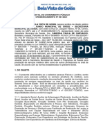 Edital de chamamento público para credenciamento de profissionais de saúde