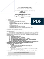 MODUL 11 Bahasa Query - Membuat Dan Mengelola Tabel