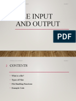 10 - File Input and Output