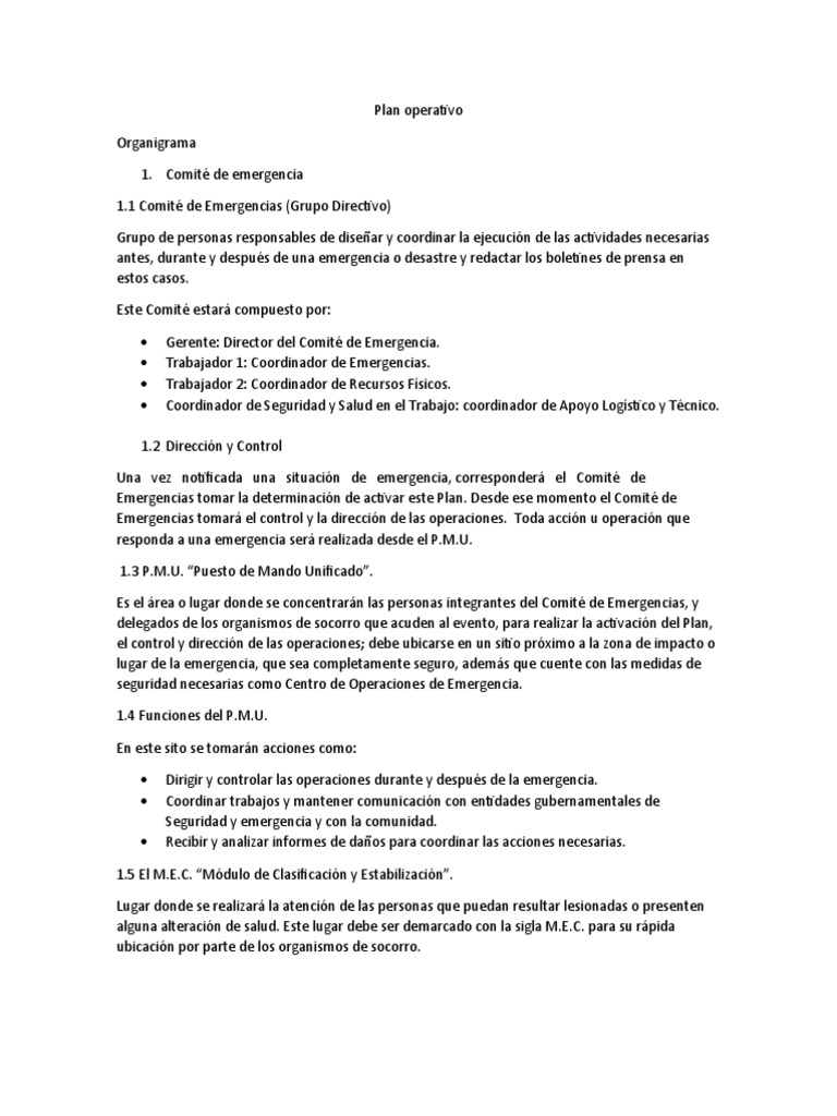 Plan de Brigadas de Emergencia | PDF | Emergencia | Defensa Civil