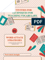 Techniques For Teaching Vocabulary