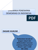 Dinamika Penerapan Demokrasi Di Indonesia