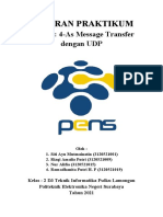 Laporan Praktikum: Project: 4-As Message Transfer Dengan UDP