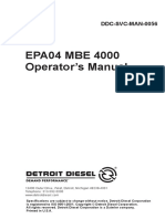 Detroit Diesel - Mbe 4000 Engine Epa04 Operator's Manual - Ddc-svc-man-0056
