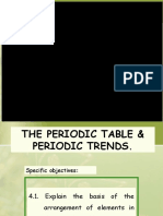 The Periodic Table & Periodic Trends