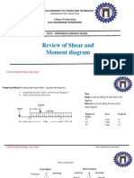 Review of Shear and Moment Diagram