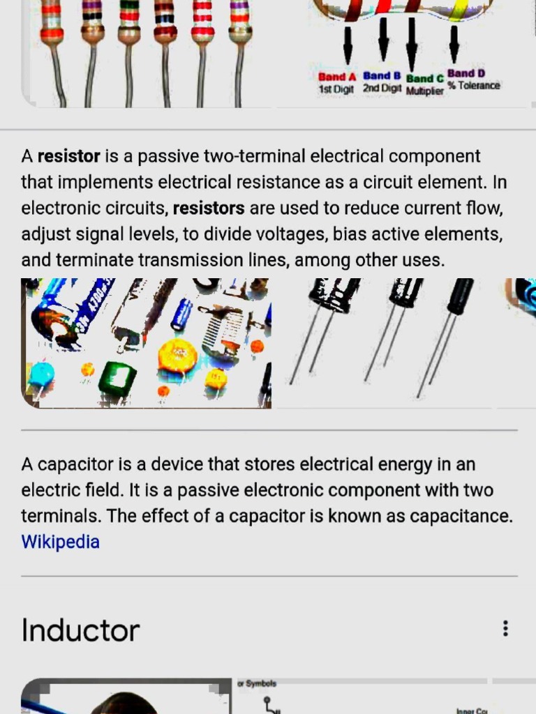 Electrical Components and Theorems Explained | PDF | Electrical Network ...