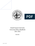 Fall 2021 University Policy Handbook