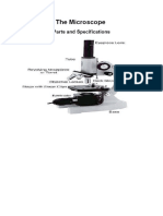 The Microscope: Parts and Specifications