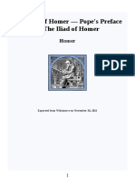 The Iliad of Homer - Pope's Preface To The Iliad of Homer