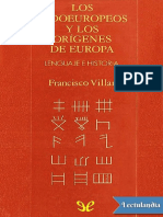 Los indoeuropeos y los origenes de Europa - Francisco Villar