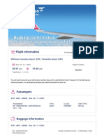 Flight Information 9I7JSW: Confirmation Number