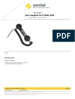 Zenitel-Handset Complete For P-4005 4016-9021305004