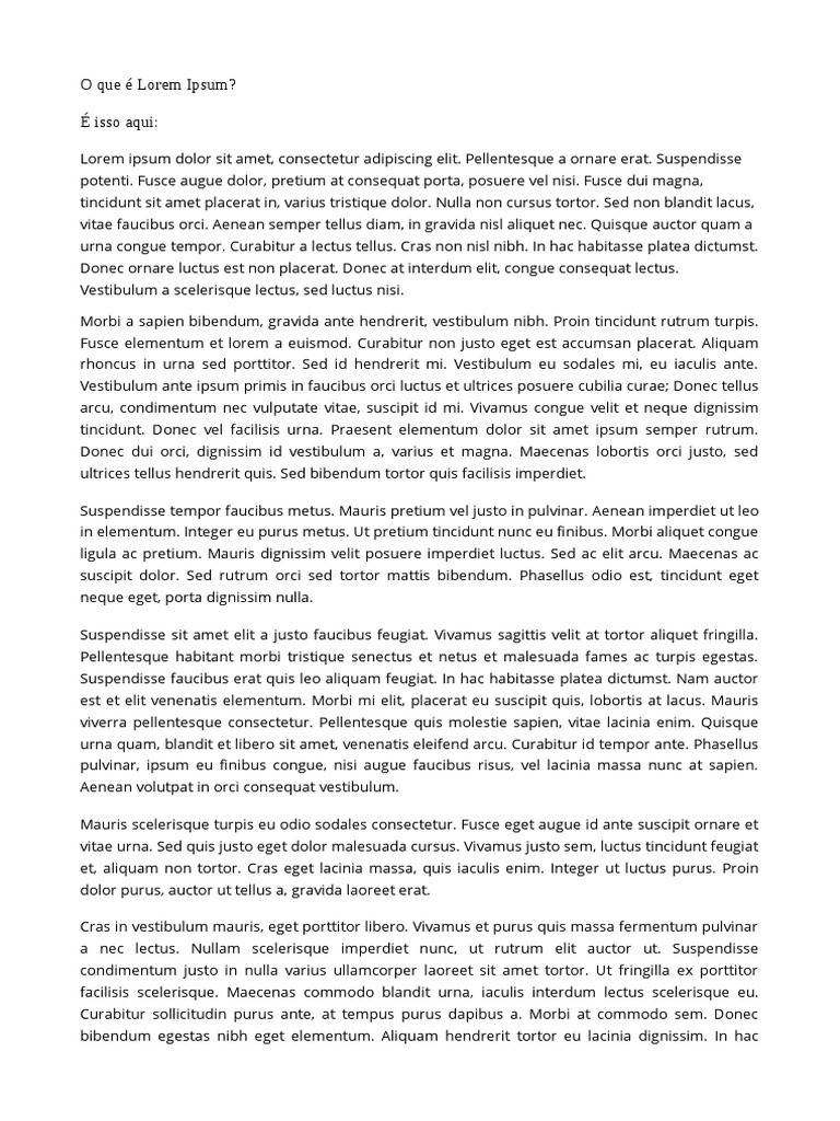 O que é Lorem Ipsum? | PDF | Texto