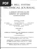 Bell System Technical Journal 1 - 1922 | PDF | Vacuum Tube ...