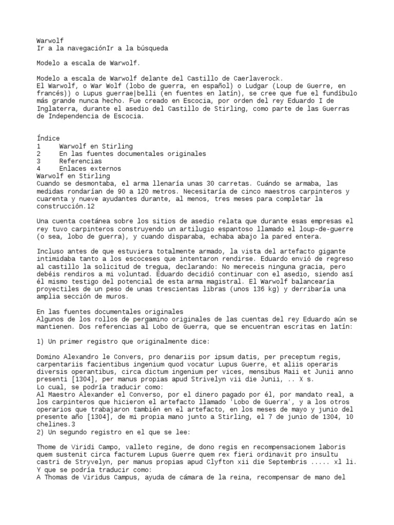 Warwolf | PDF