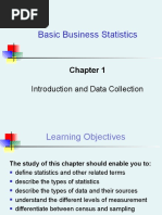 Basic Business Statistics: Introduction and Data Collection