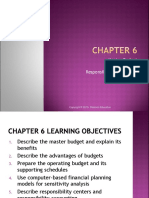 Master Budget and Responsibility Accounting