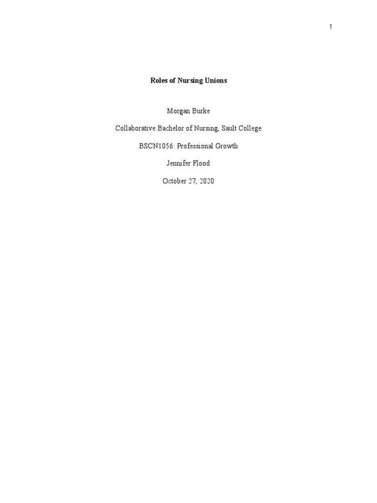 Impact of Nursing Unions on Care Quality | PDF | Nursing | Trade Union