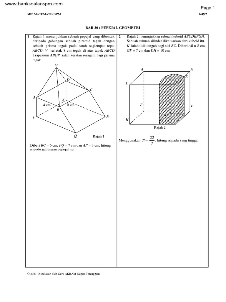 Modul Intervensi Kssm Bab 20 25 Spm Terengganu 2021 Soalan Pdf