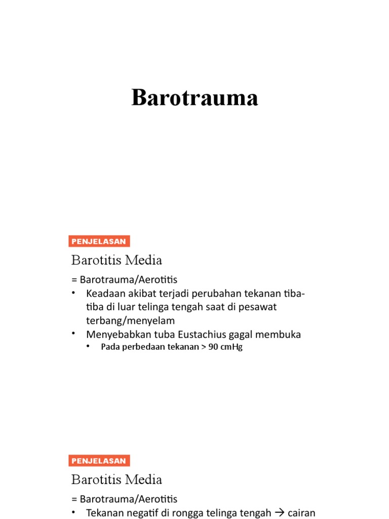 Barotitis Media | PDF