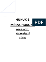 Miras Hukuku Final Notu Emirhan Donbay