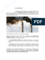 Cuál Es La Diferencia Entre Contaminación Ambiental y Polución