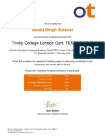 TEFL OT Certificate - Amod Singh Solanki