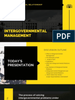 Intergovernmental Management