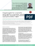 Organogels For Cosmetic and Dermo-Cosmetic Applications