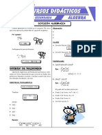 Problemas de Division Algebraica para Cuarto de Secundaria