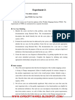 Experiment-2:: Design of The Use Case View, Risk Analysis Weather Mapping System (WMS) - Use Case View