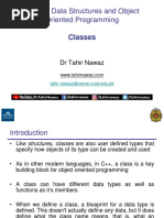 EC-204 Data Structures and Object Oriented Programming: Classes