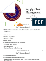 Supply Chain Management: MS 491 Hassaan Tariq School of Management Sciences Fall 2021