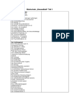 Wortschatz Medizin Teil 1 Und 2