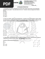 ROTEIRO DE ESTUDOS - 16 de Novembro-Matemática-Djalma